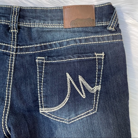 Maurices Straight Leg Jeans Dark Whisker Wash Size 5/6 - Picture 9 of 9